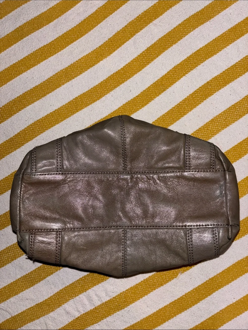 Michael Kors Taupe Leather Hobo Shoulder Bag